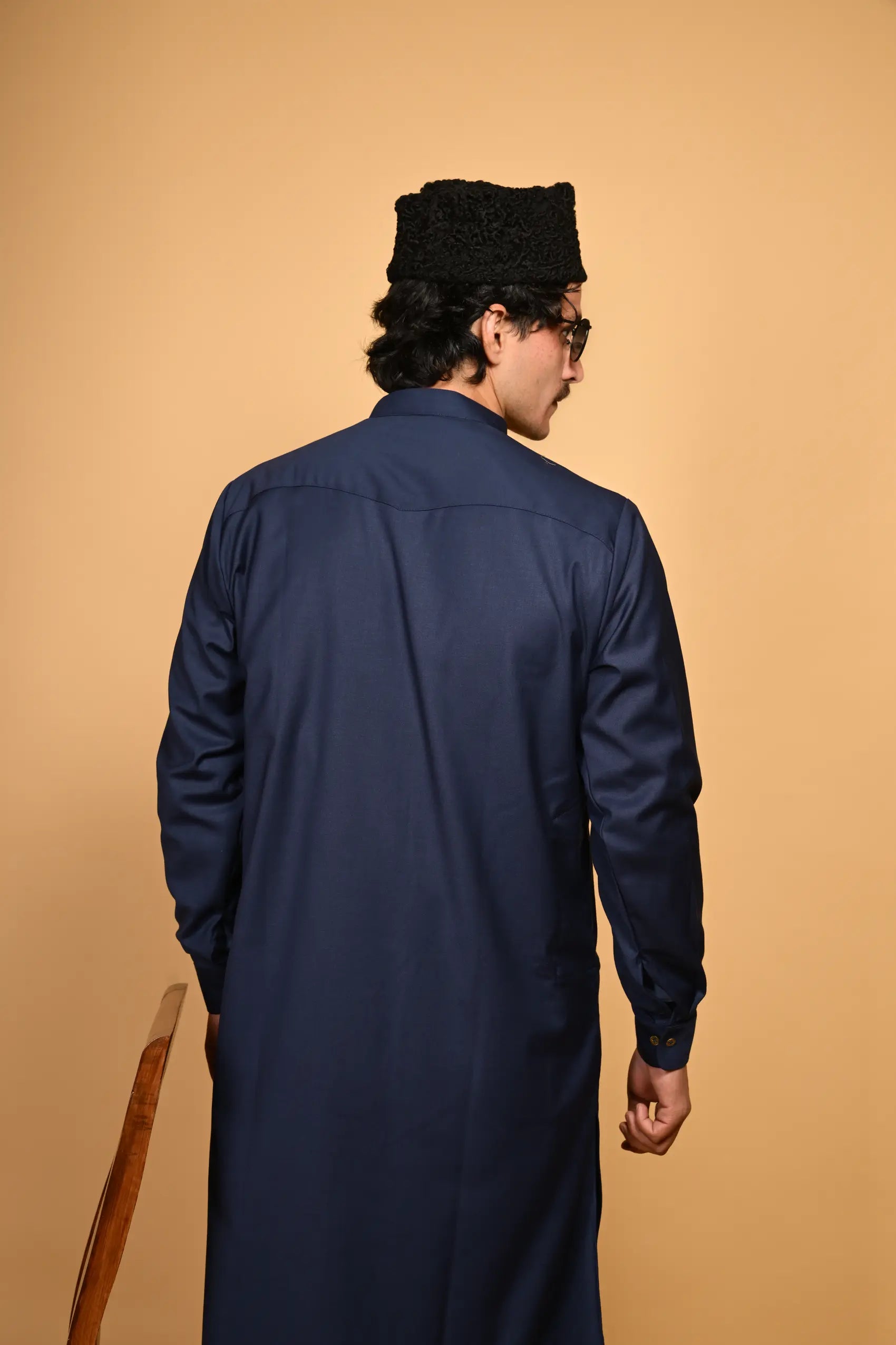 ink blue tamtadu kameez shalwar for men 