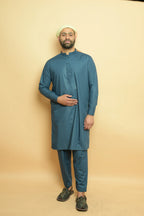 baraqah  blue color summer kurta pajama for men