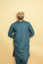 baraqah  blue color summer kurta pajama for men