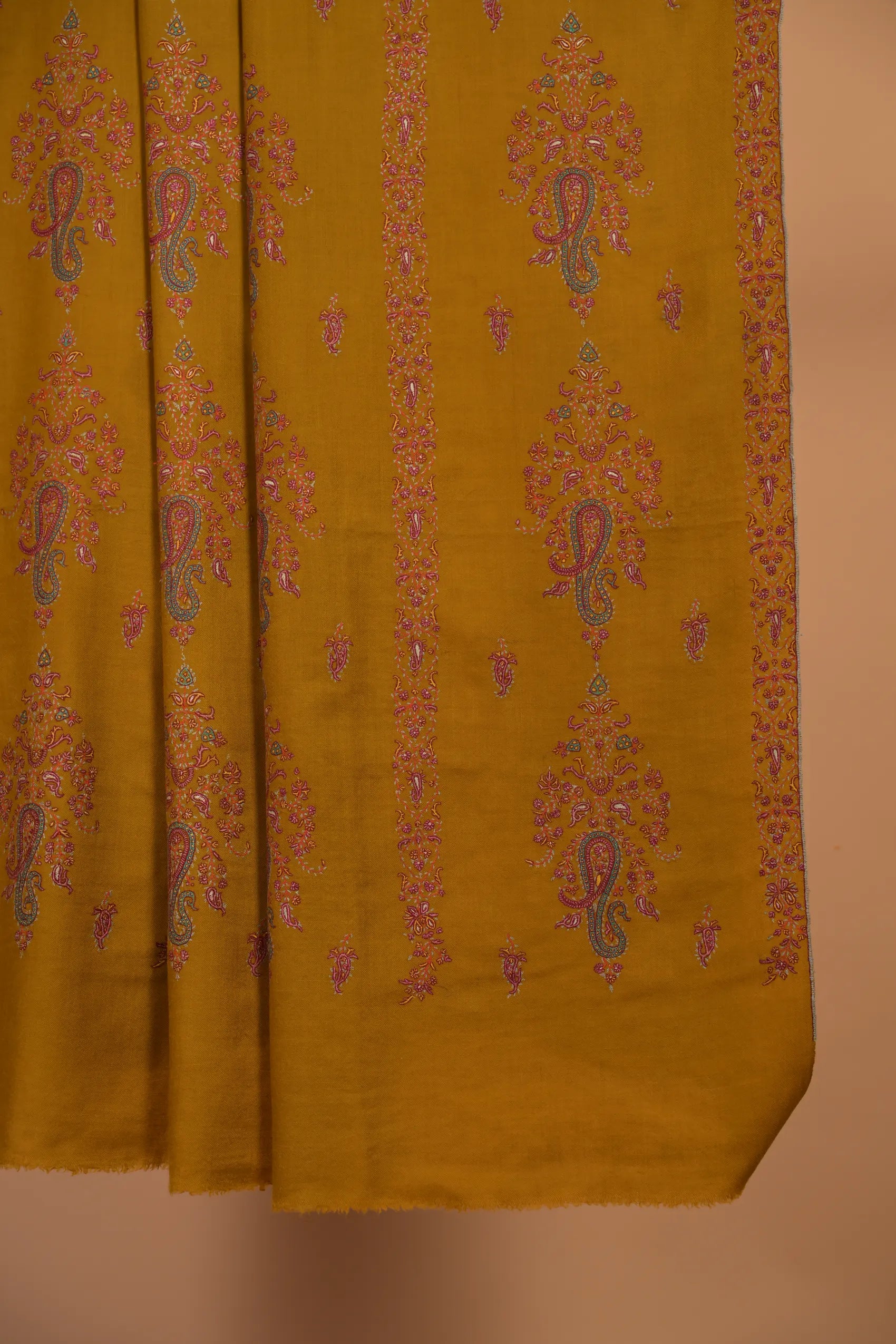 baraqah pure pashmina yellow color for female 