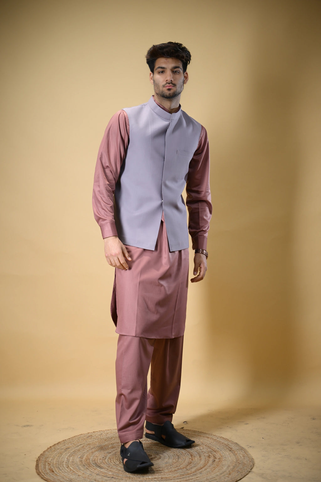 Lavender Bandgala Waistcoat