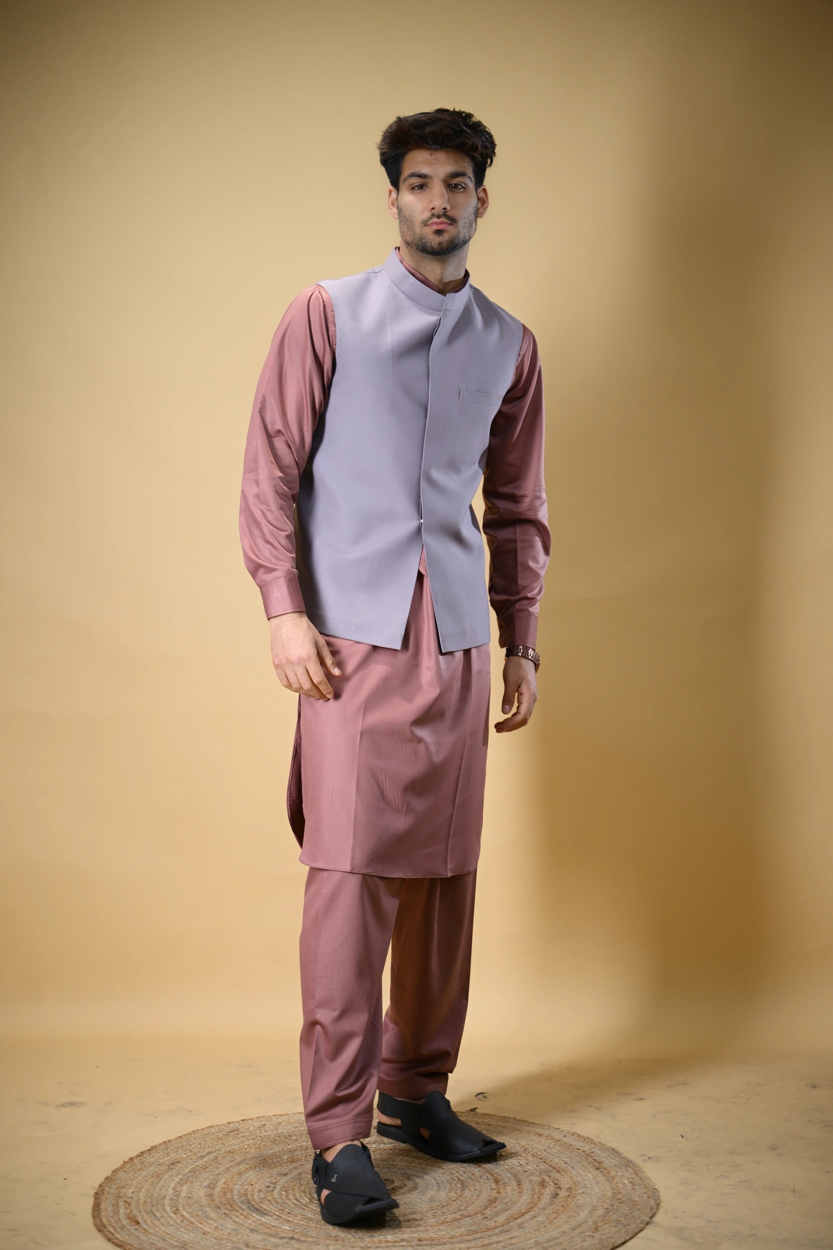 Lavender Bandgala Waistcoat