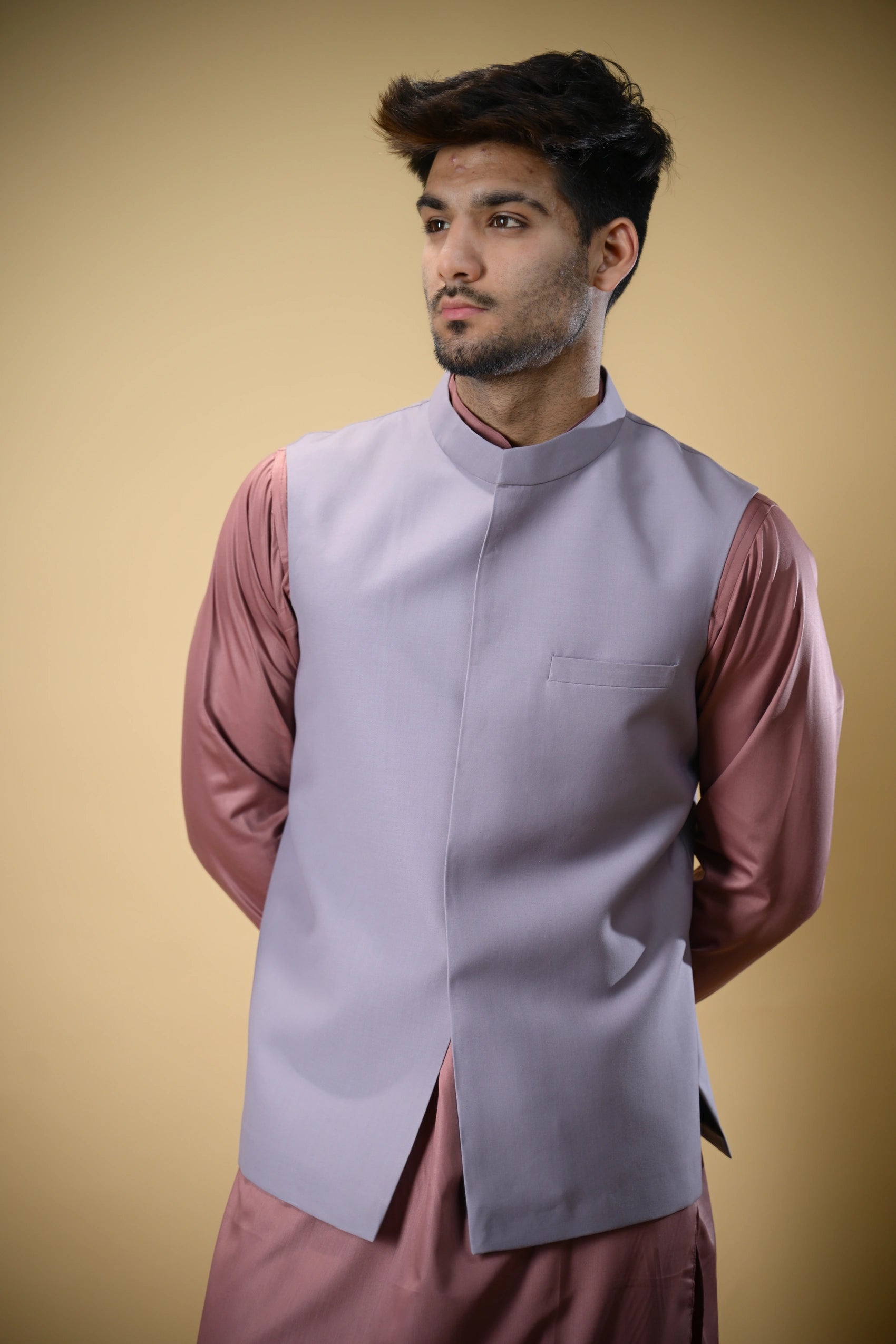 Lavender Bandgala Waistcoat