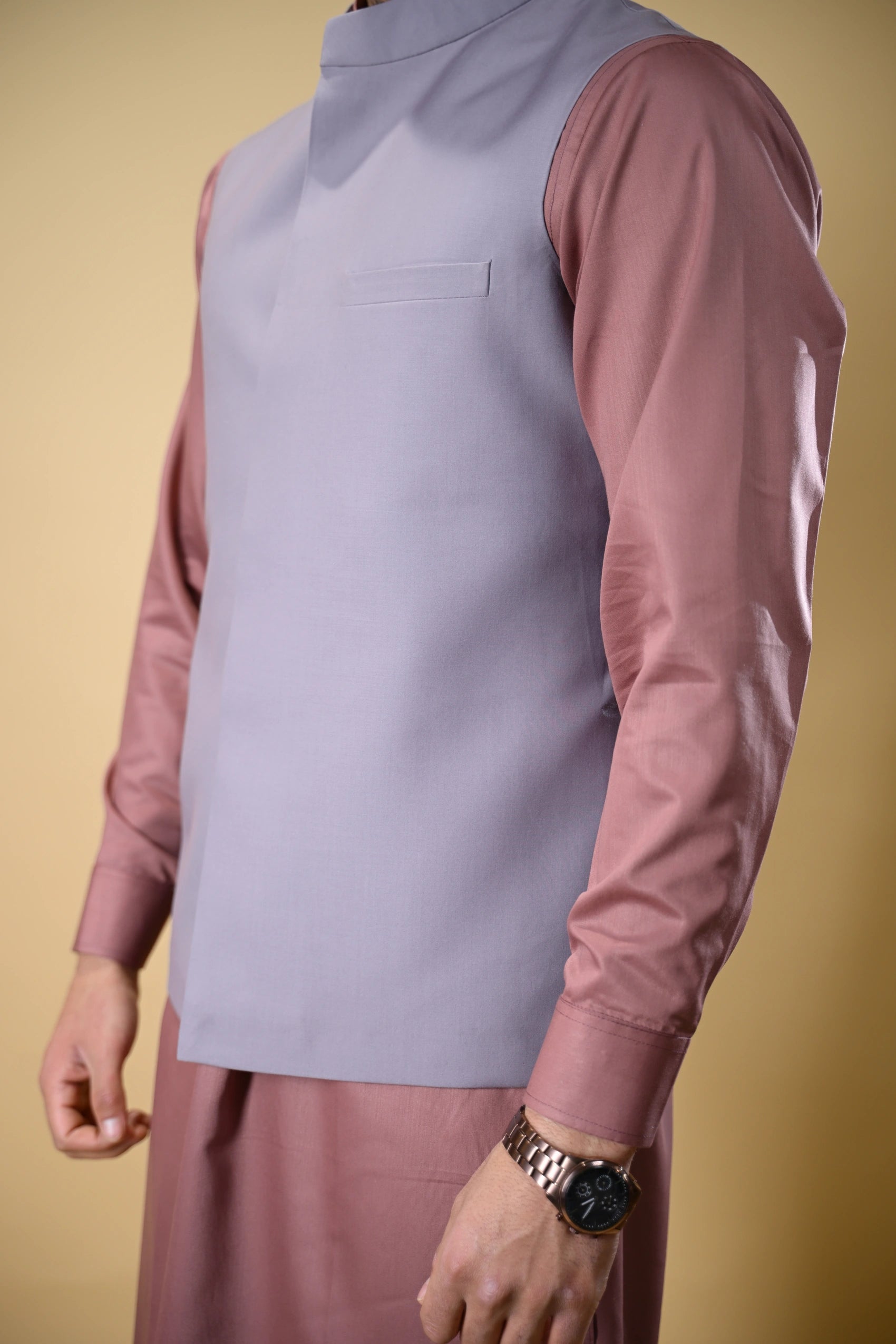 Lavender Bandgala Waistcoat