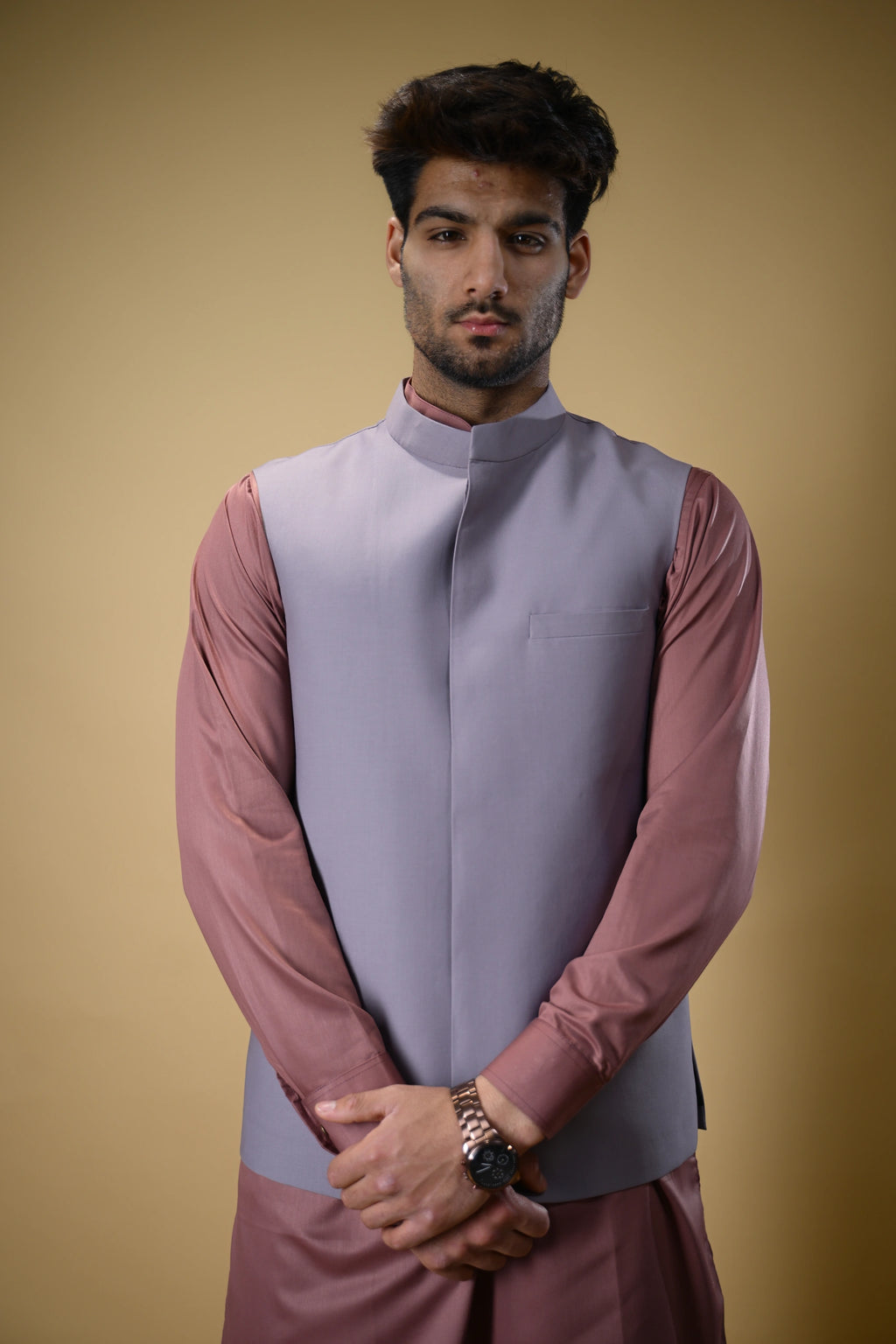 Lavender Bandgala Waistcoat