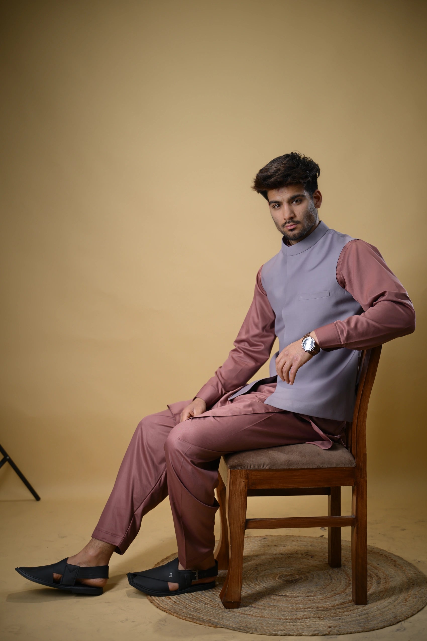 Lavender Bandgala Waistcoat