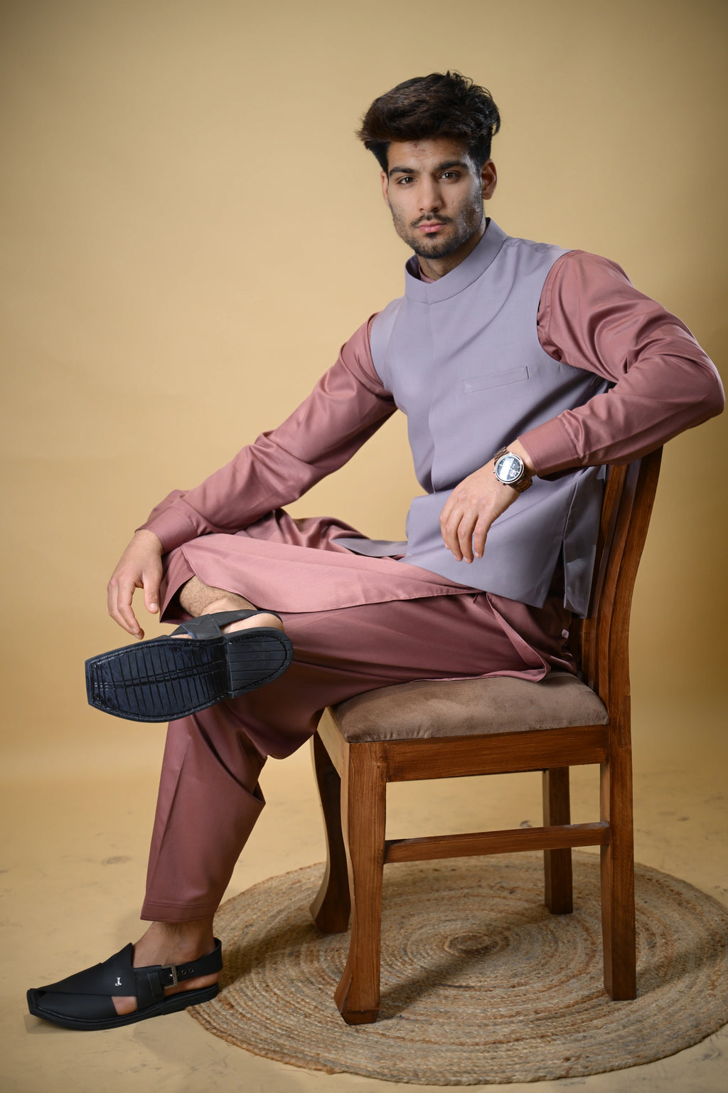 Lavender Bandgala Waistcoat