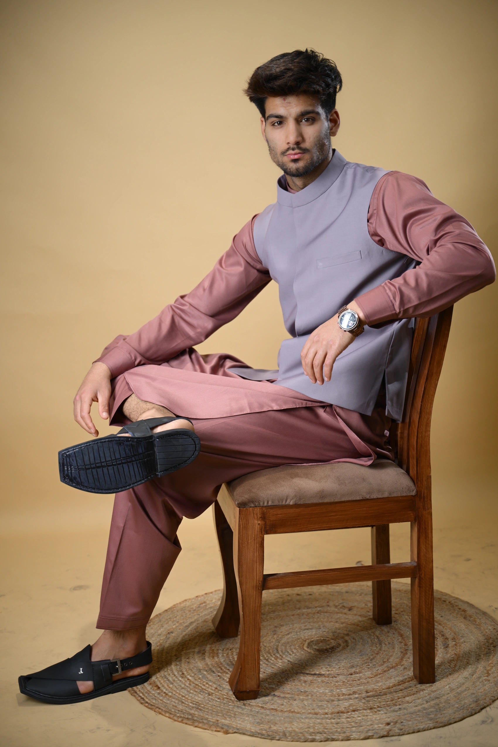 Lavender Bandgala Waistcoat