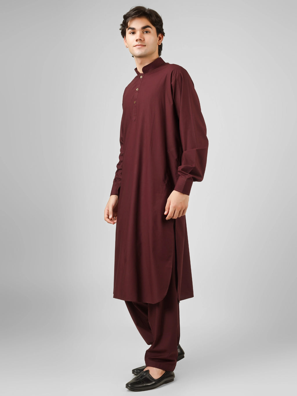maroon kameez shalwaar for men