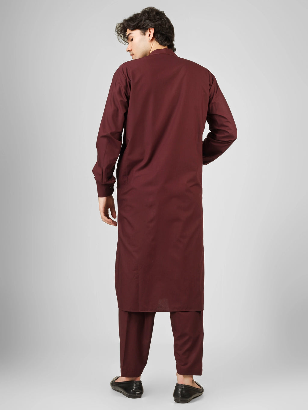 maroon kameez shalwaar for men
