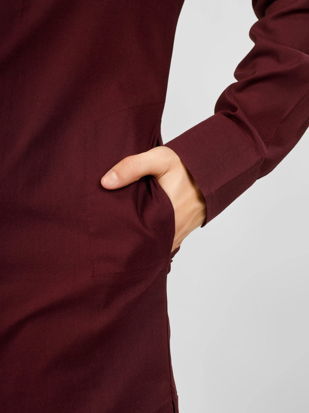 maroon stretch kameez shalwaar for men