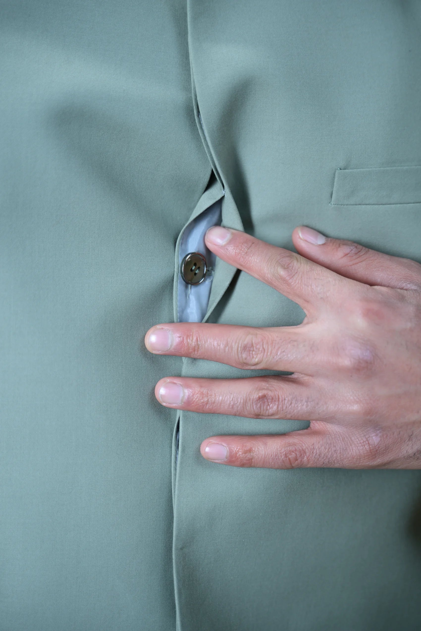 Mint Green Bandgala Waistcoat