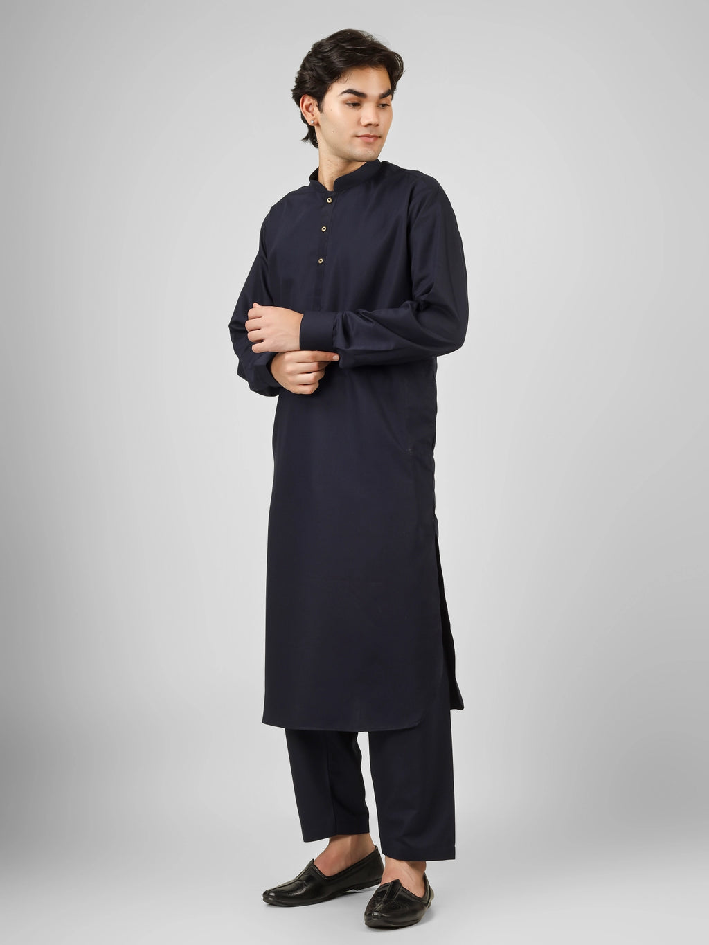 navy blue  kameez shalwaar for men