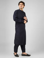navy blue  kameez shalwaar for men