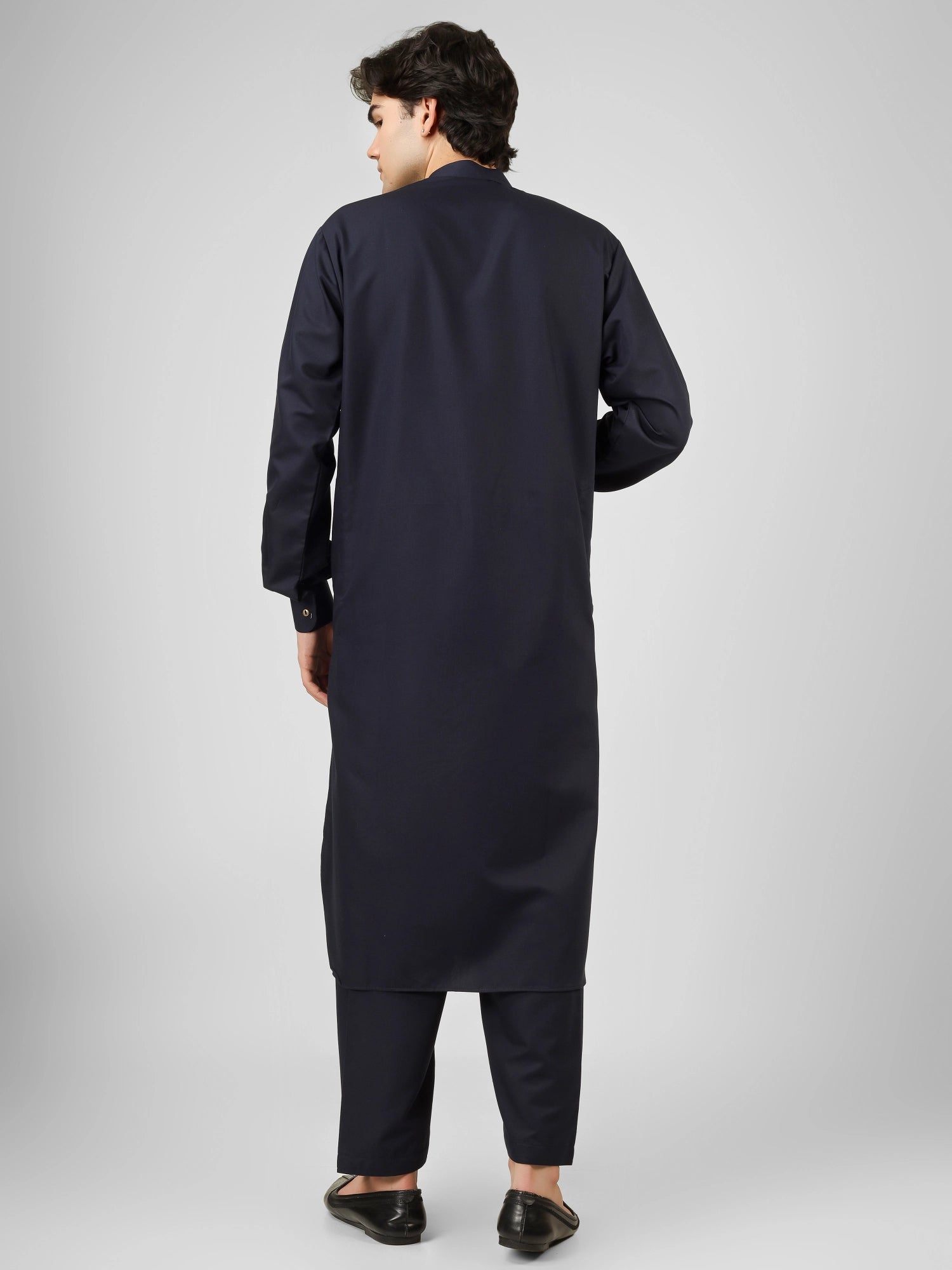 navy blue  kameez shalwaar for men