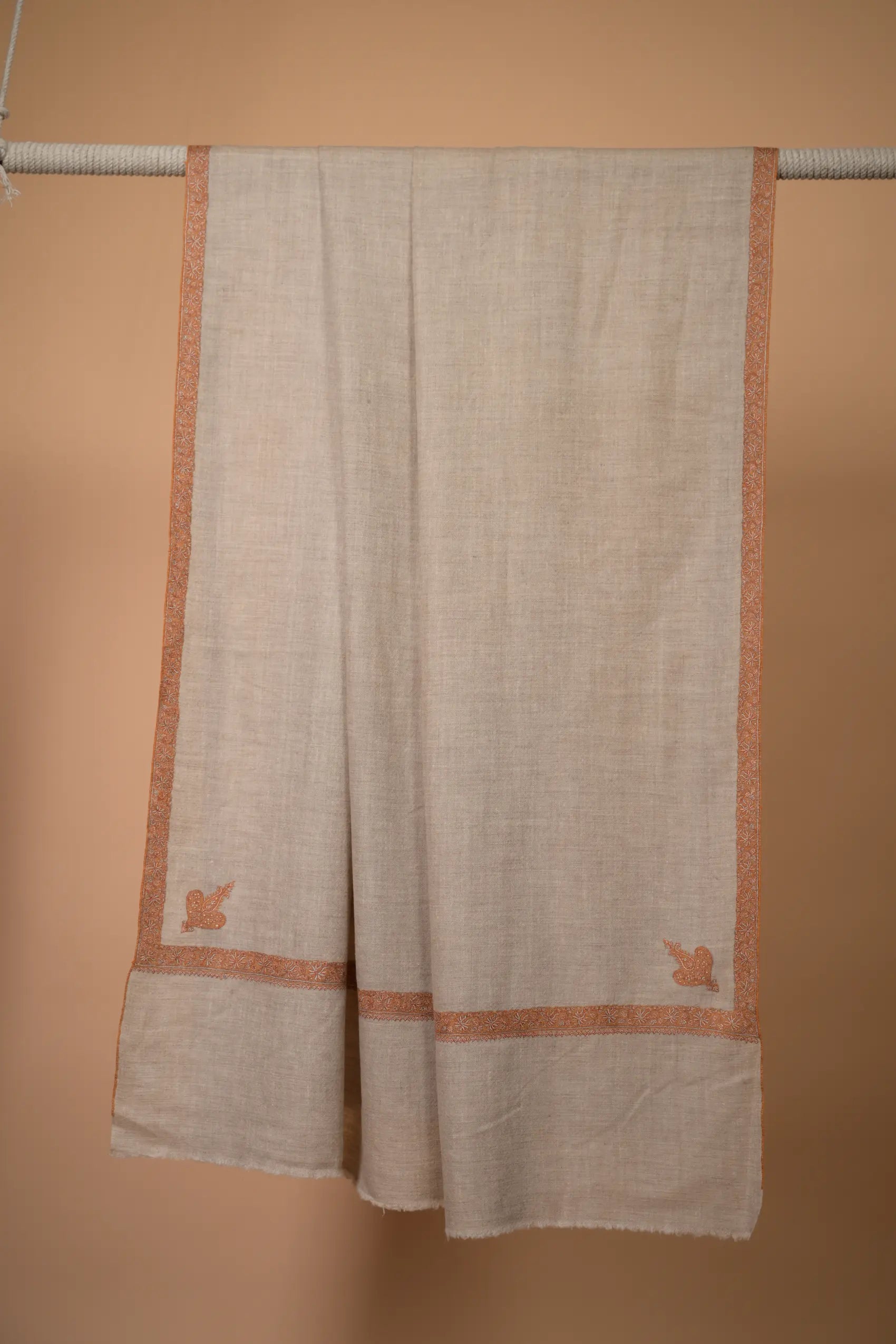 border embriodered pashmina shawl for women 