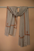 border embriodered pashmina shawl for women 