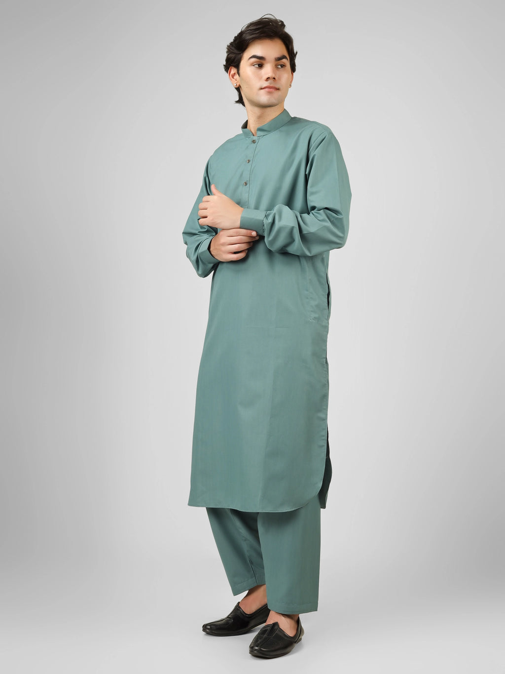 rashieq aquamarine kameez shalwaar for men