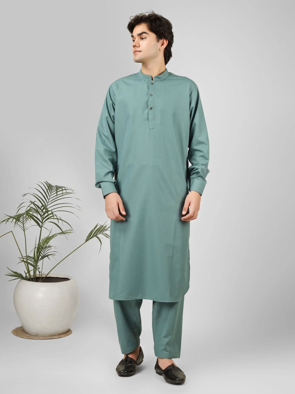 rashieq aquamarine kameez shalwaar for men