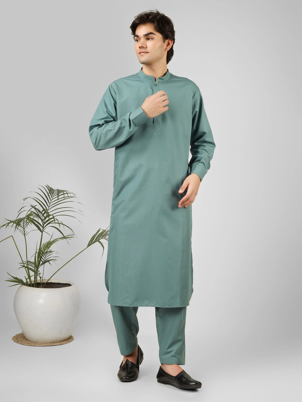 rashieq aquamarine kameez shalwaar for men