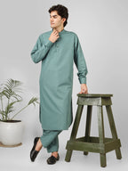 rashieq aquamarine kameez shalwaar for men