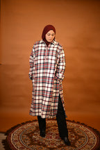 baraqah female winter checked winter pheran 