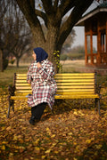 baraqah female winter checked winter pheran 