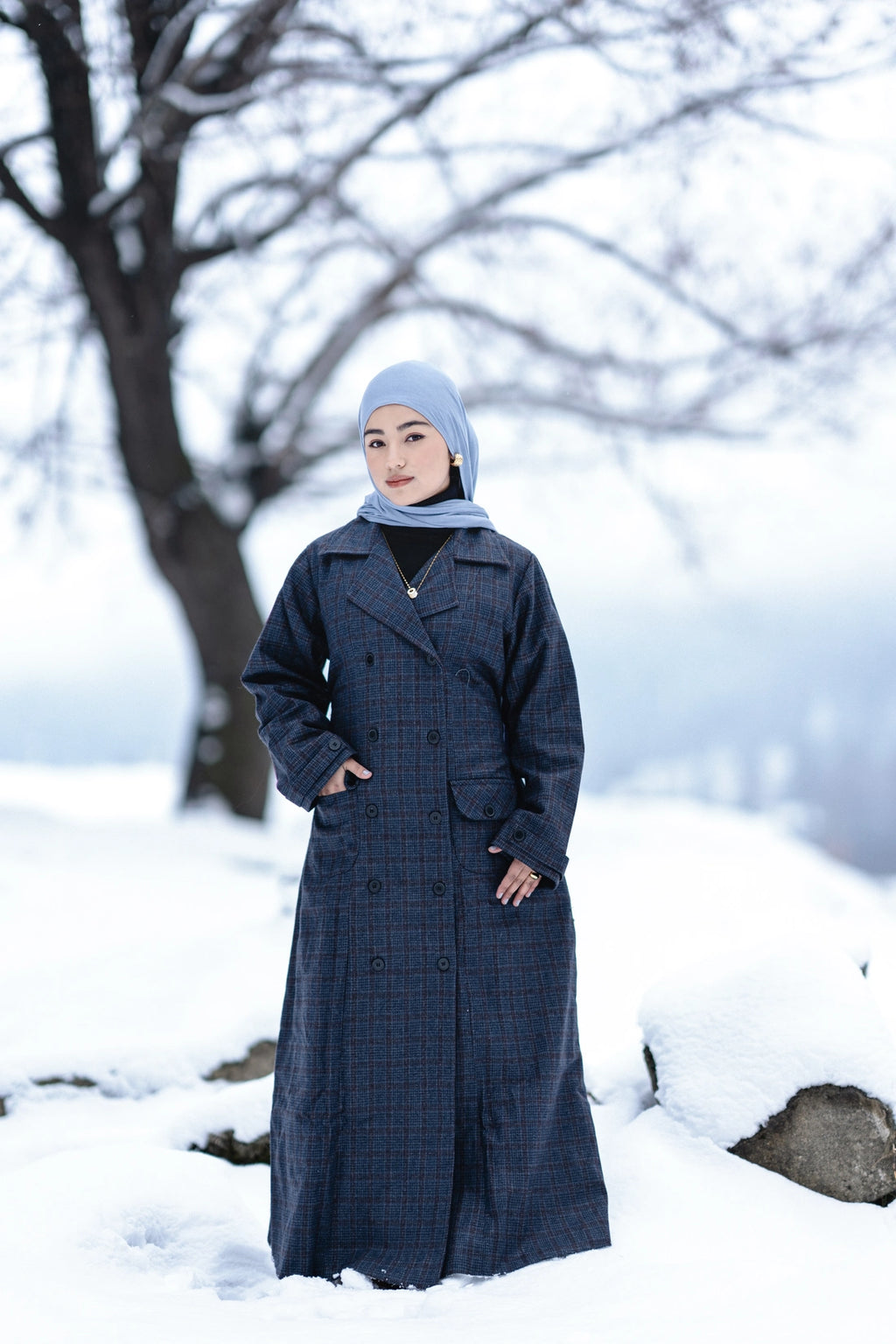 baraqah winter abaya for women 