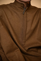 baraqah winter traditional rust lined  pheran for men 