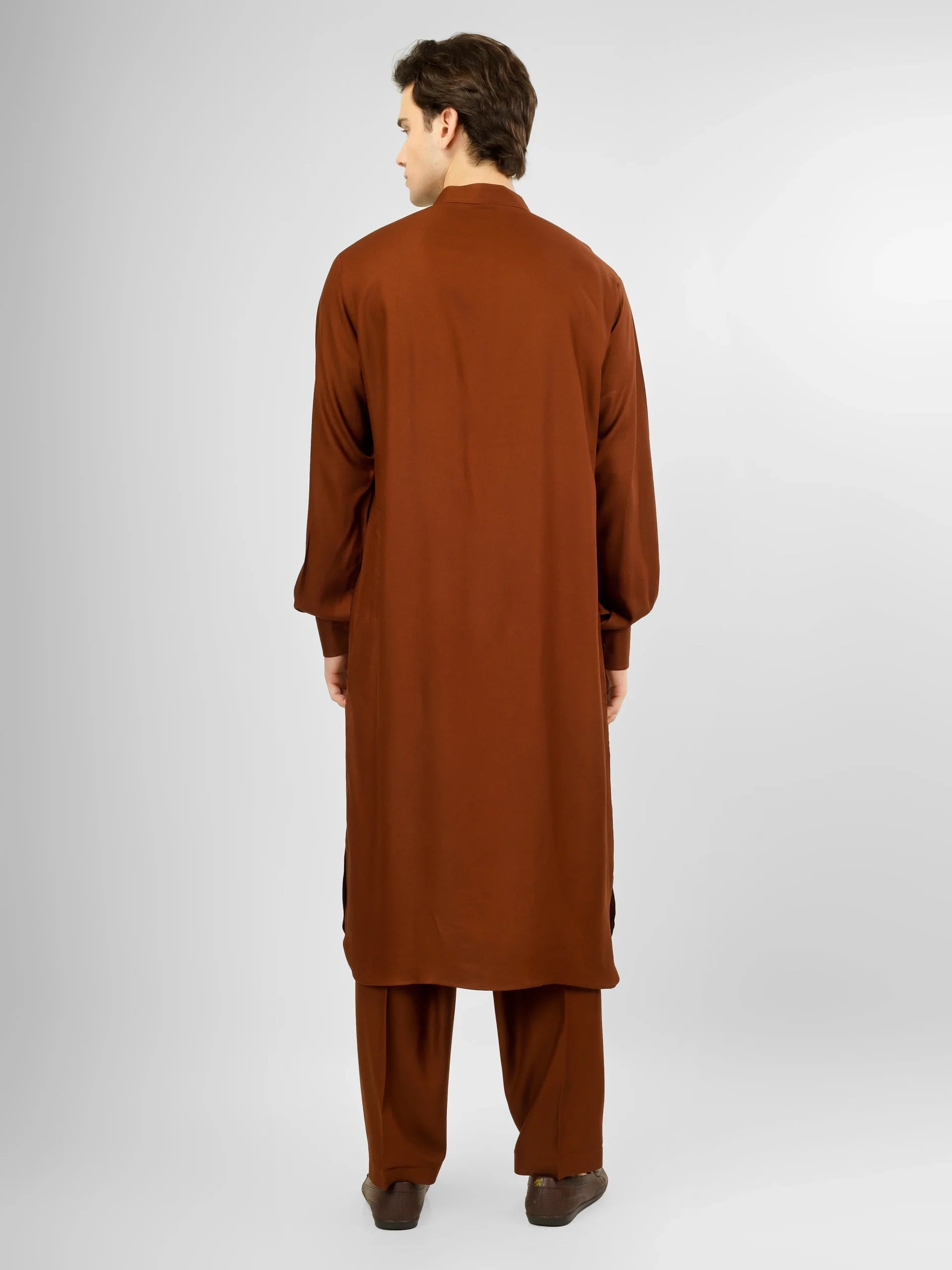 rusty color kurta pajama for men 