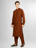 rusty color kurta pajama for men 
