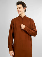 rusty color kurta pajama for men 