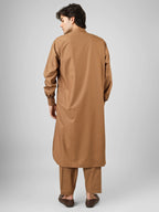 savannah brown color kameez shalwaar for men 