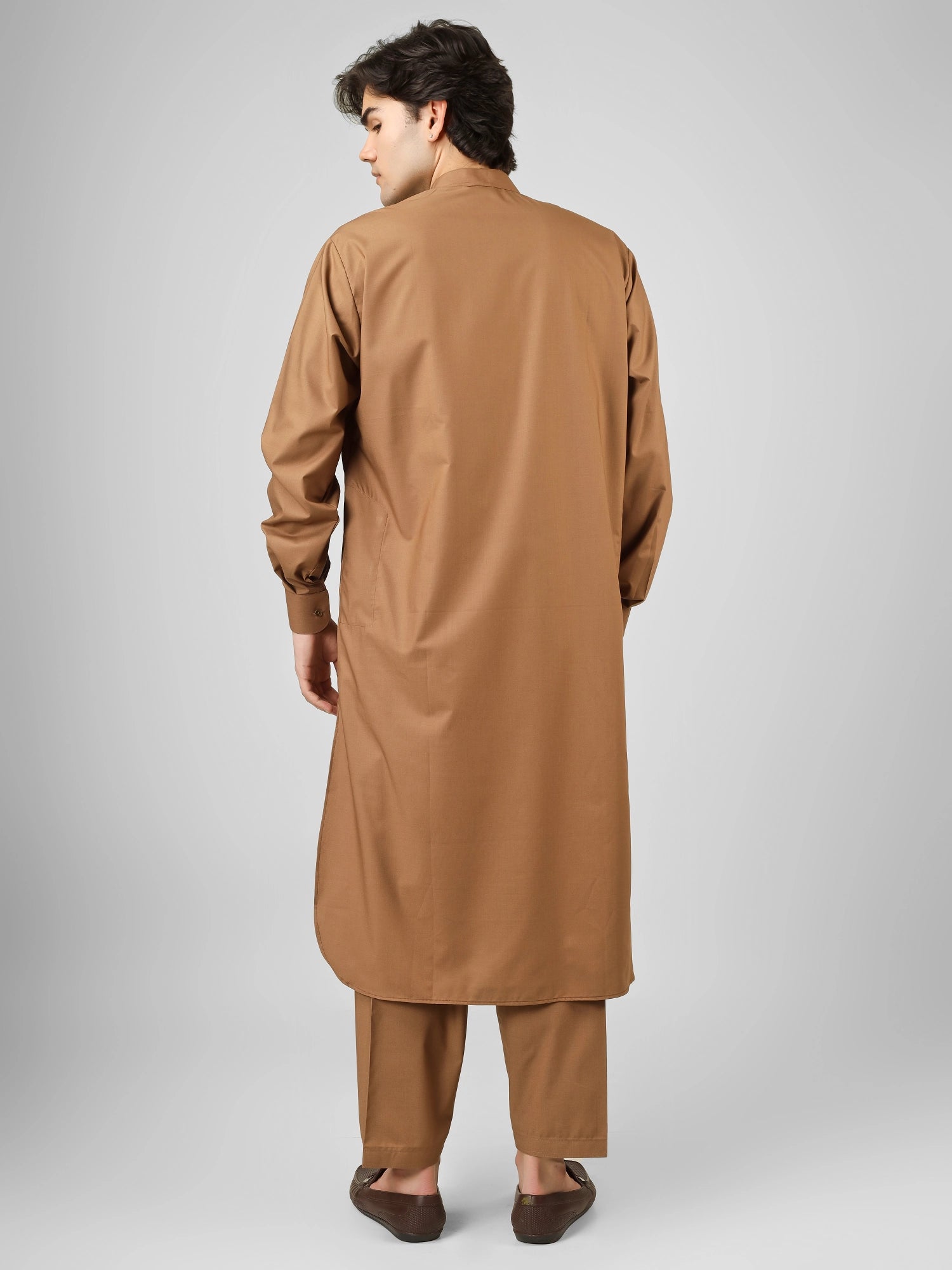 savannah brown color kameez shalwaar for men 