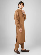 savannah brown color kameez shalwaar for men 