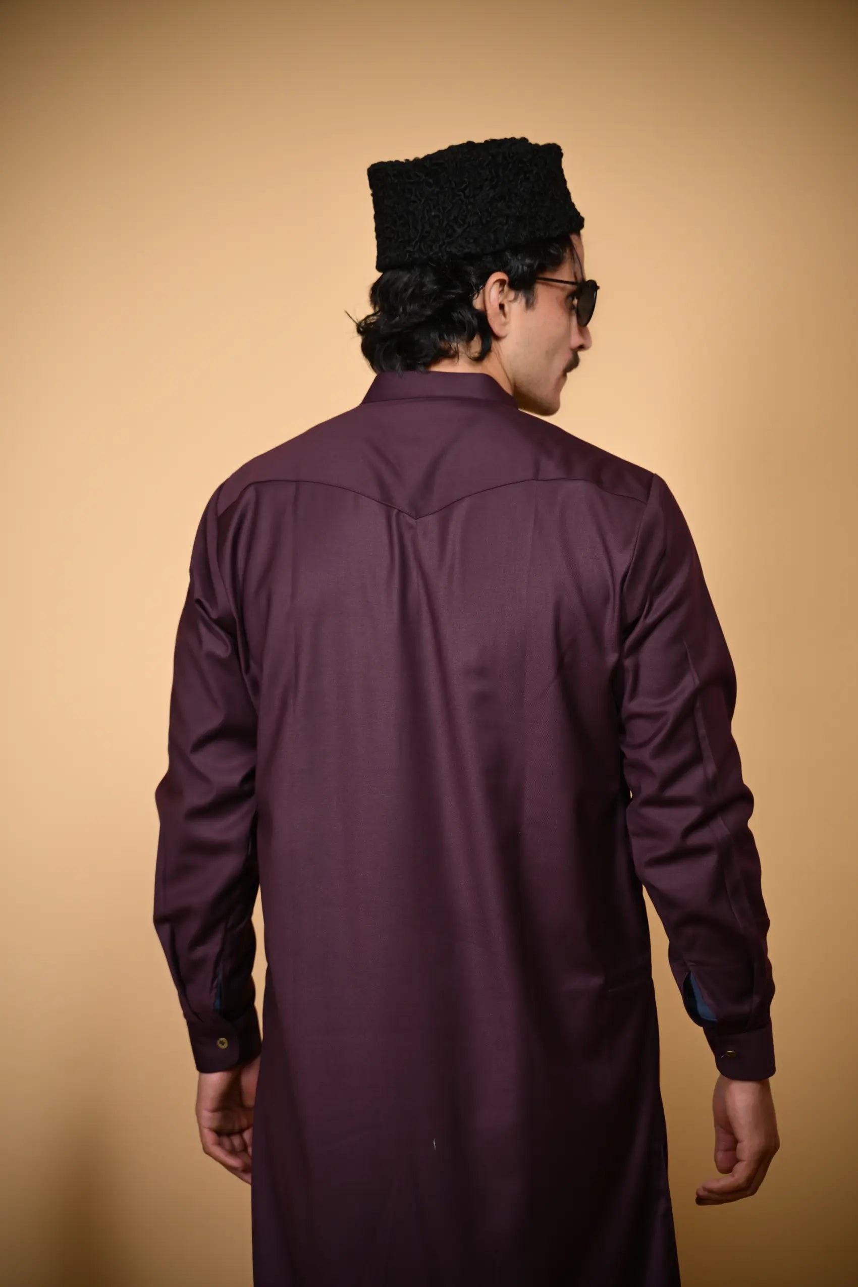 shadow plum pre winter tamtadu kameez shalwar for men 