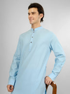 sky blue stretch kameez shalwaar for men 
