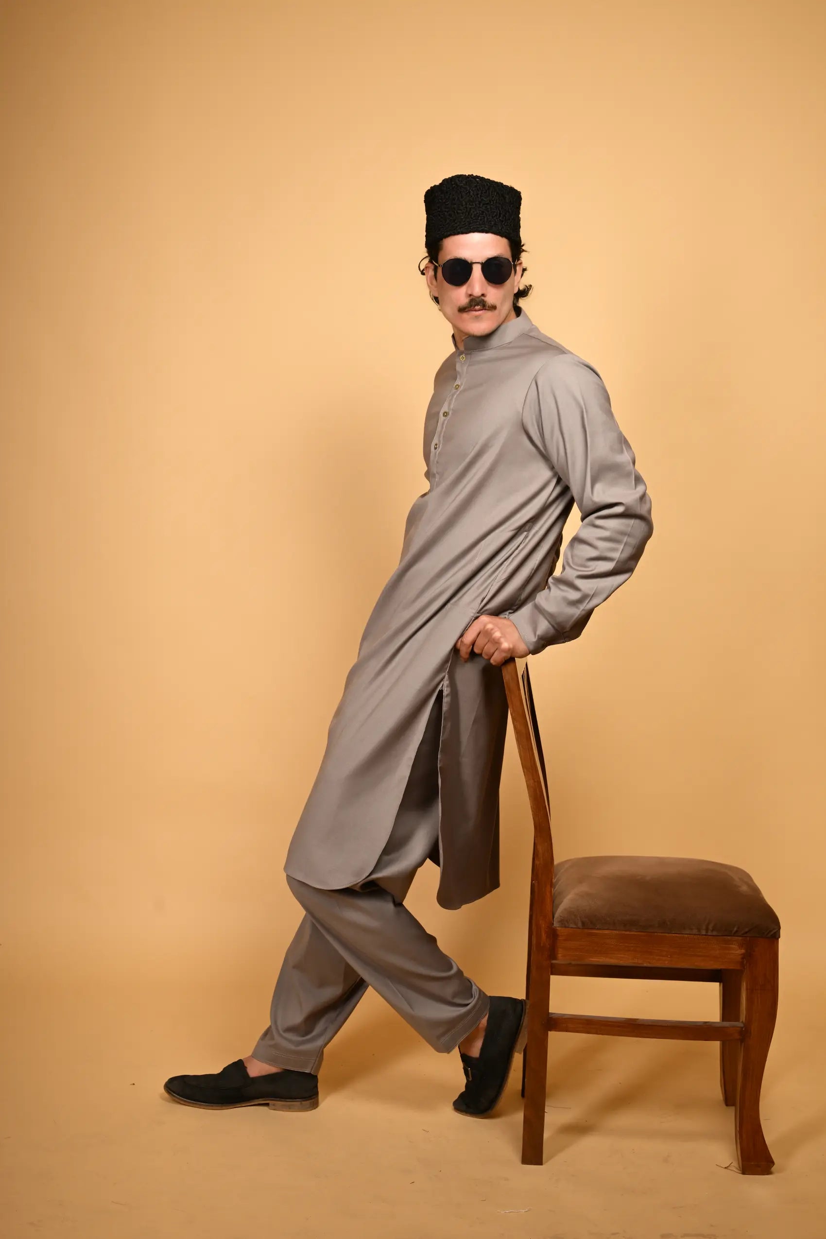 smoky slate tamtadu kameez shalwar for men 