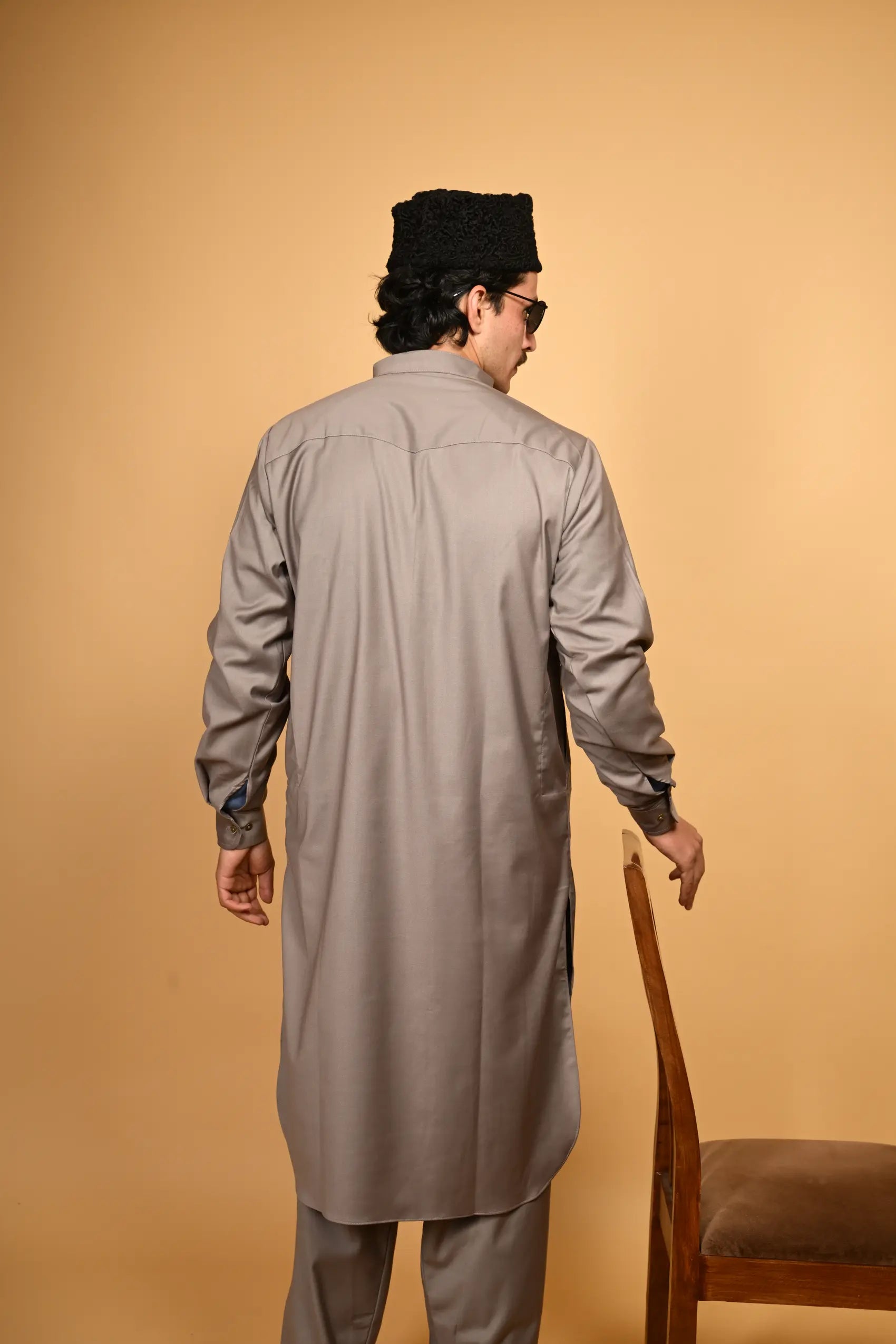 smoky slate tamtadu kameez shalwar for men 