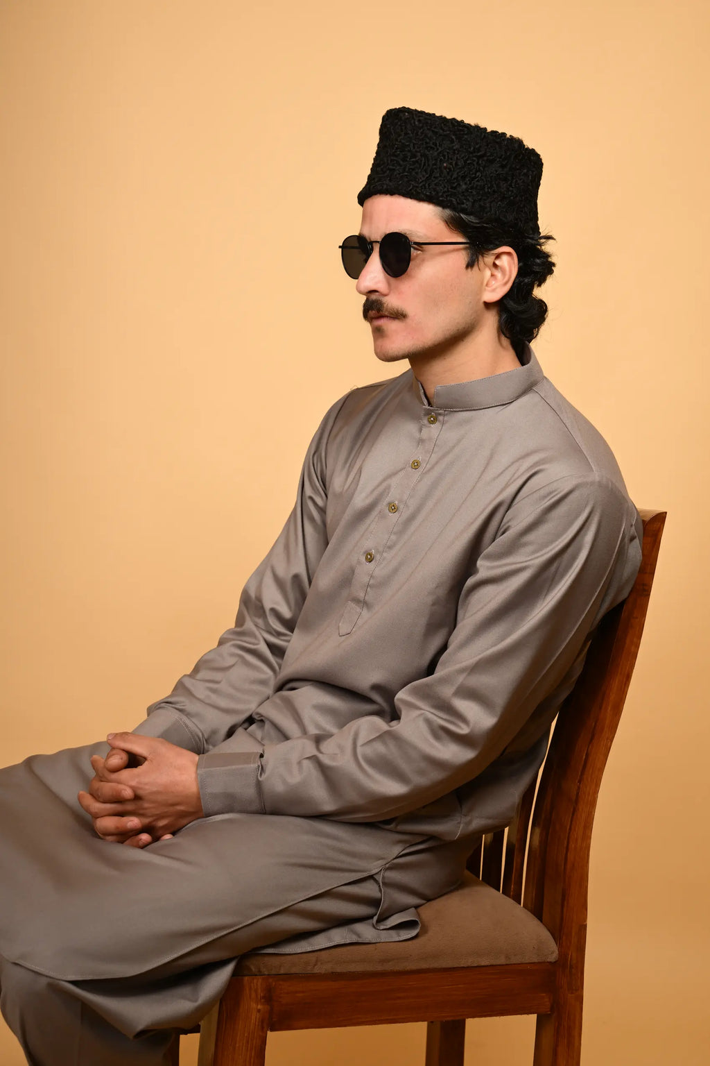 smoky slate tamtadu kameez shalwar for men 
