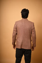 soft camel brown winter blazer for men