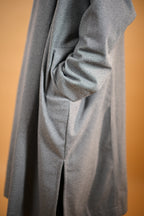 Steel Grey Dotted winter Pheran for men 

