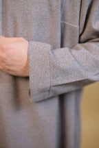 baraqah tea pink dotted winter pheran for men 