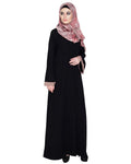 baraqah female vinatge black modest fashion kaftan abaya for women 