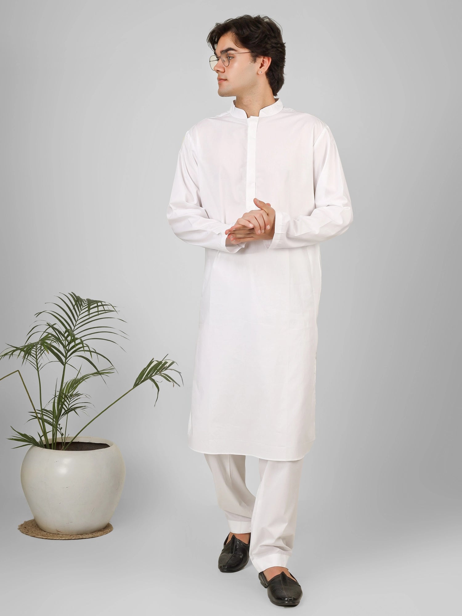 white  kameez shalwaar for men