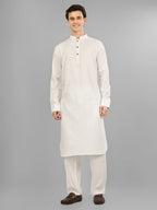 white stretch kameez shalwaar for men 