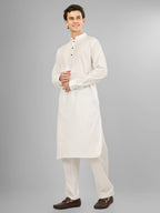 white stretch kameez shalwaar for men 
