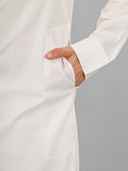 white stretch kameez shalwaar for men 