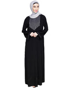 baraqah female black color modest fashion abaya for women