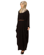 baraqah female black modest fashion abaya 